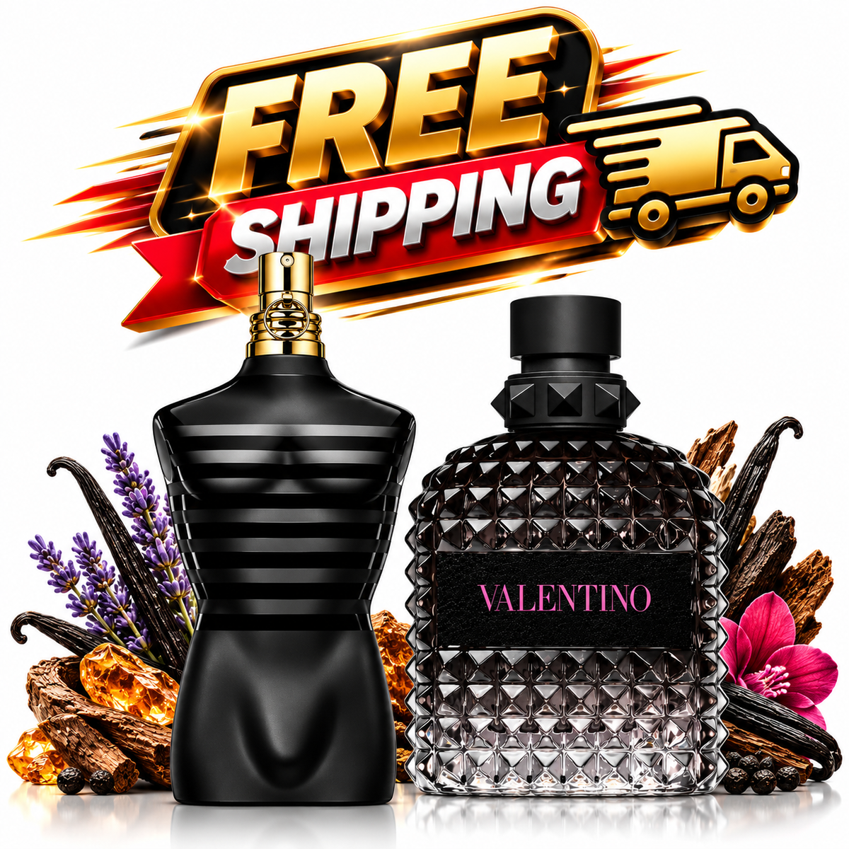 LE MALE LE PARFUM 10ML + VALENTINO UOMO INTENSE 10ML